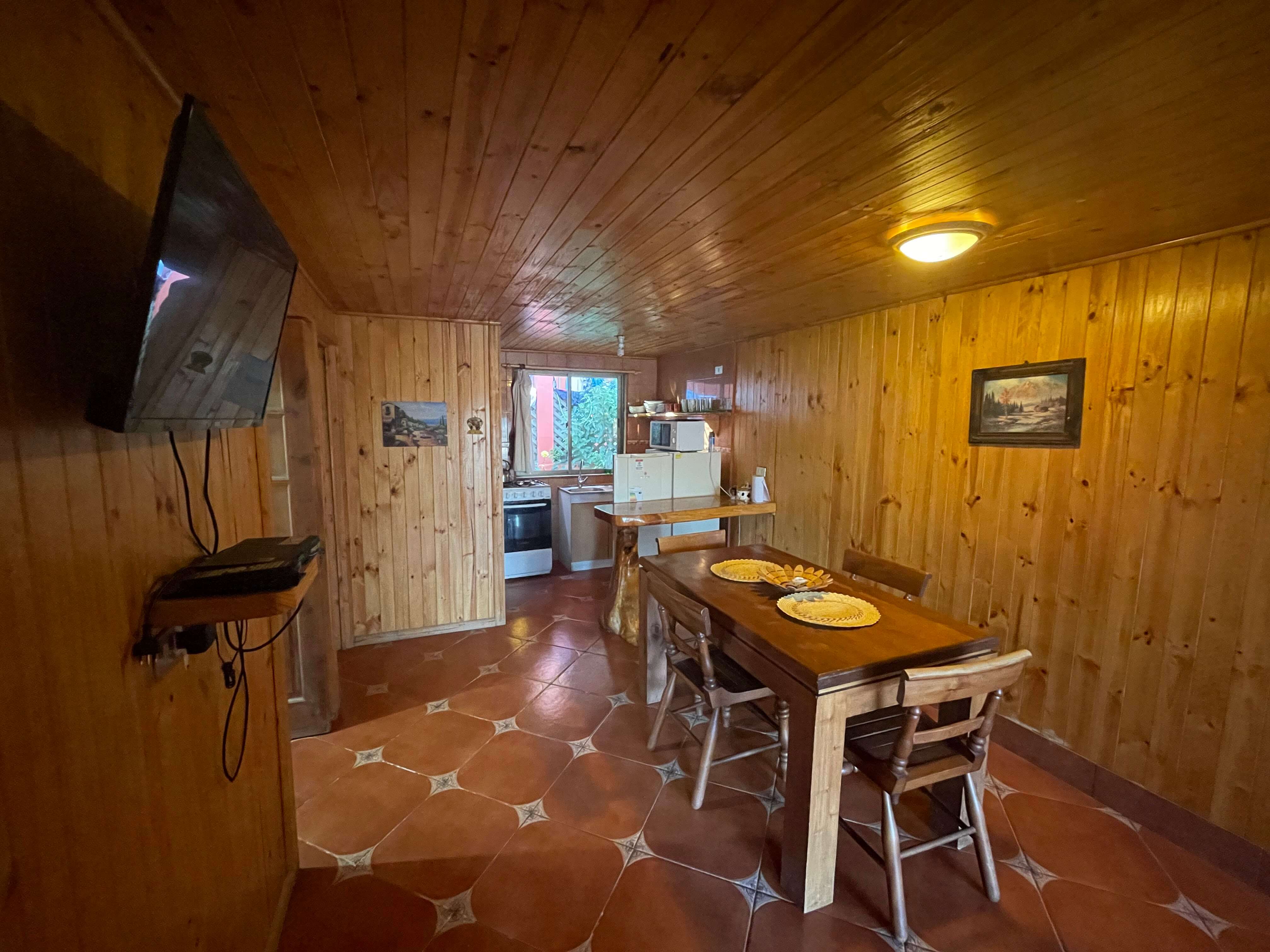 Vista principal de las Cabañas 1 y 2 para 5 personas