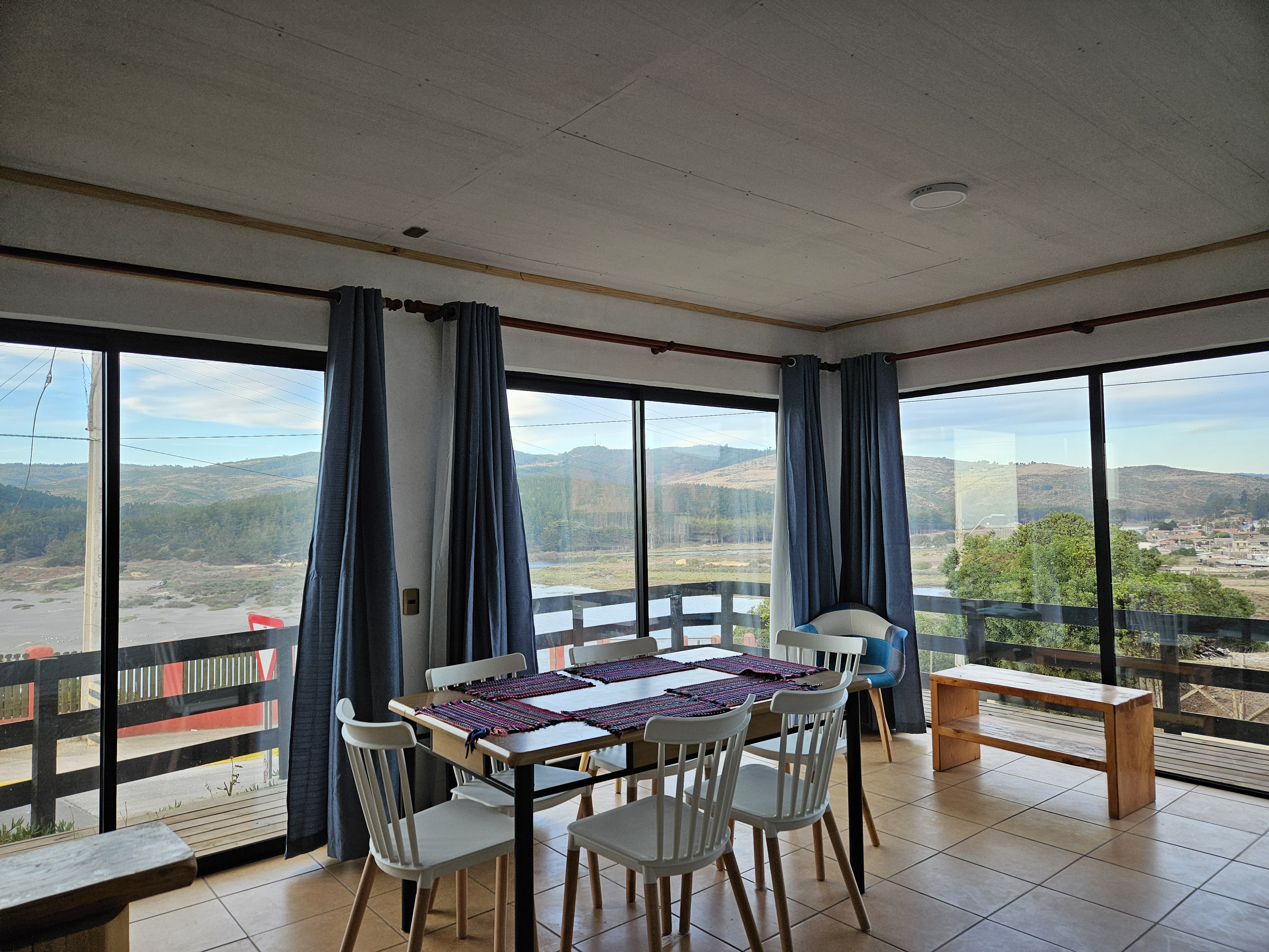 Cabañas amplias para grupos.